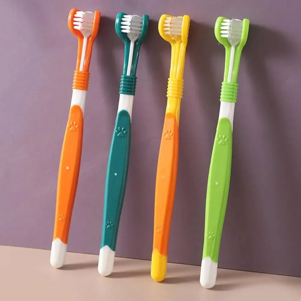 Three Sided Pet Toothbrush For Pets