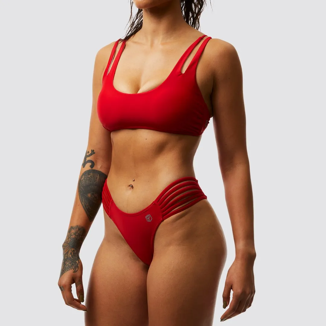 Tidal Bikini Bottom (Bright Red)