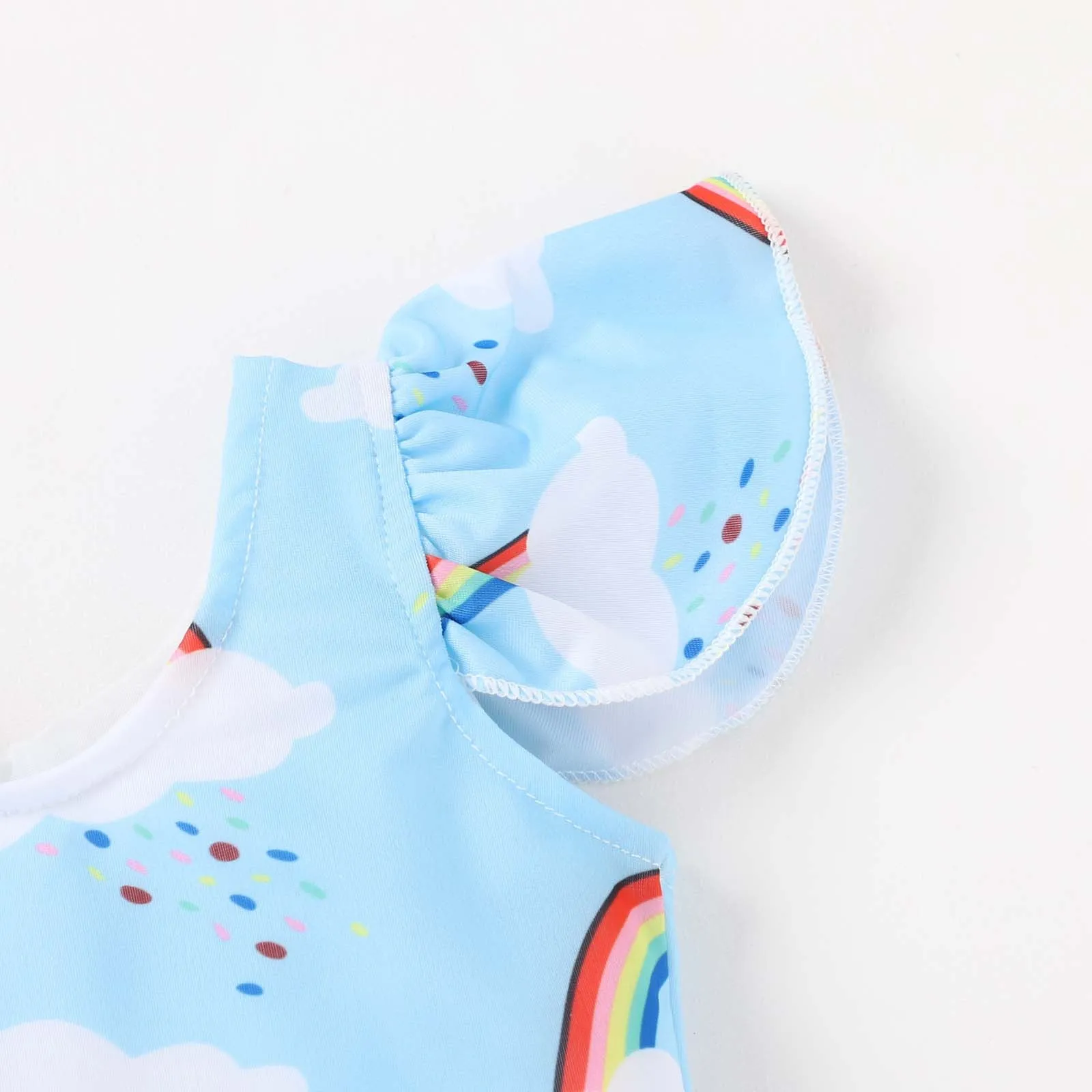 Toddler Striped One-Piece Triangle Ha Girl Baby Swimsuit