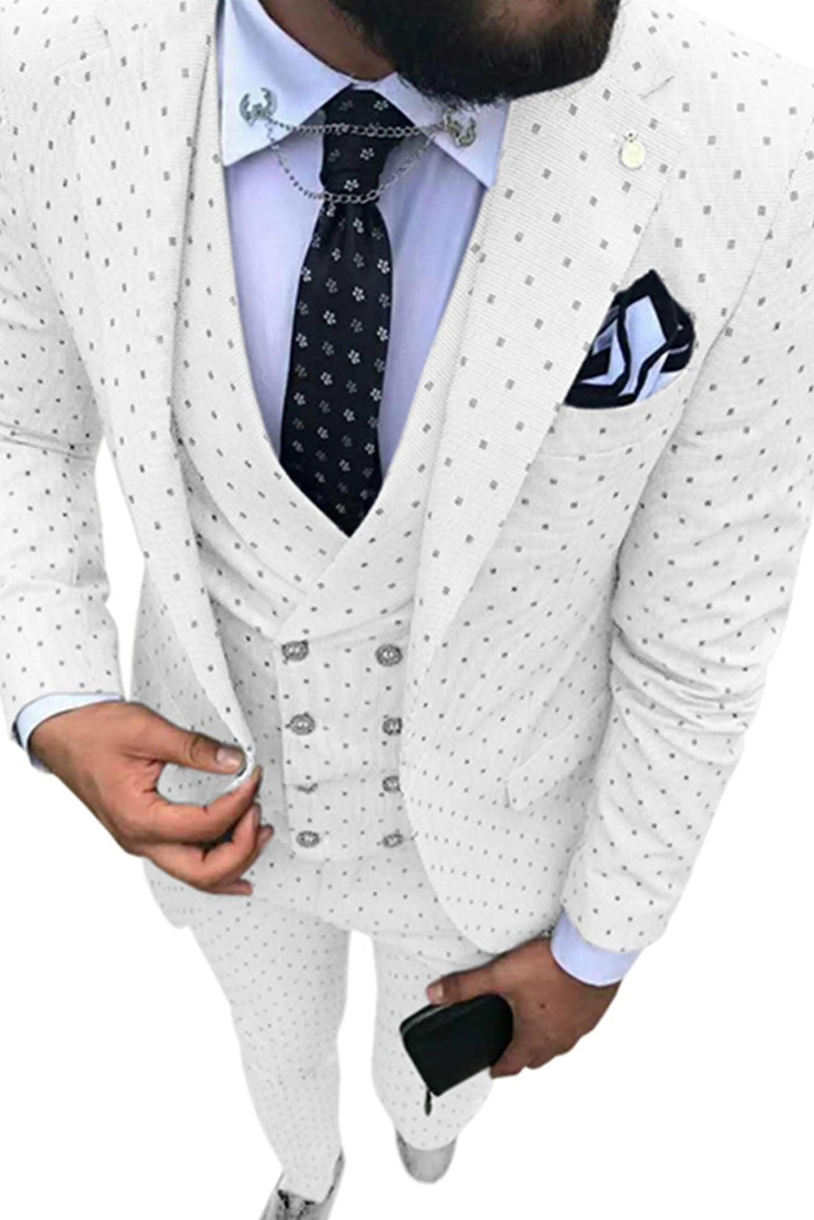 Trendy Men's 3 Pieces Causal Party Suits