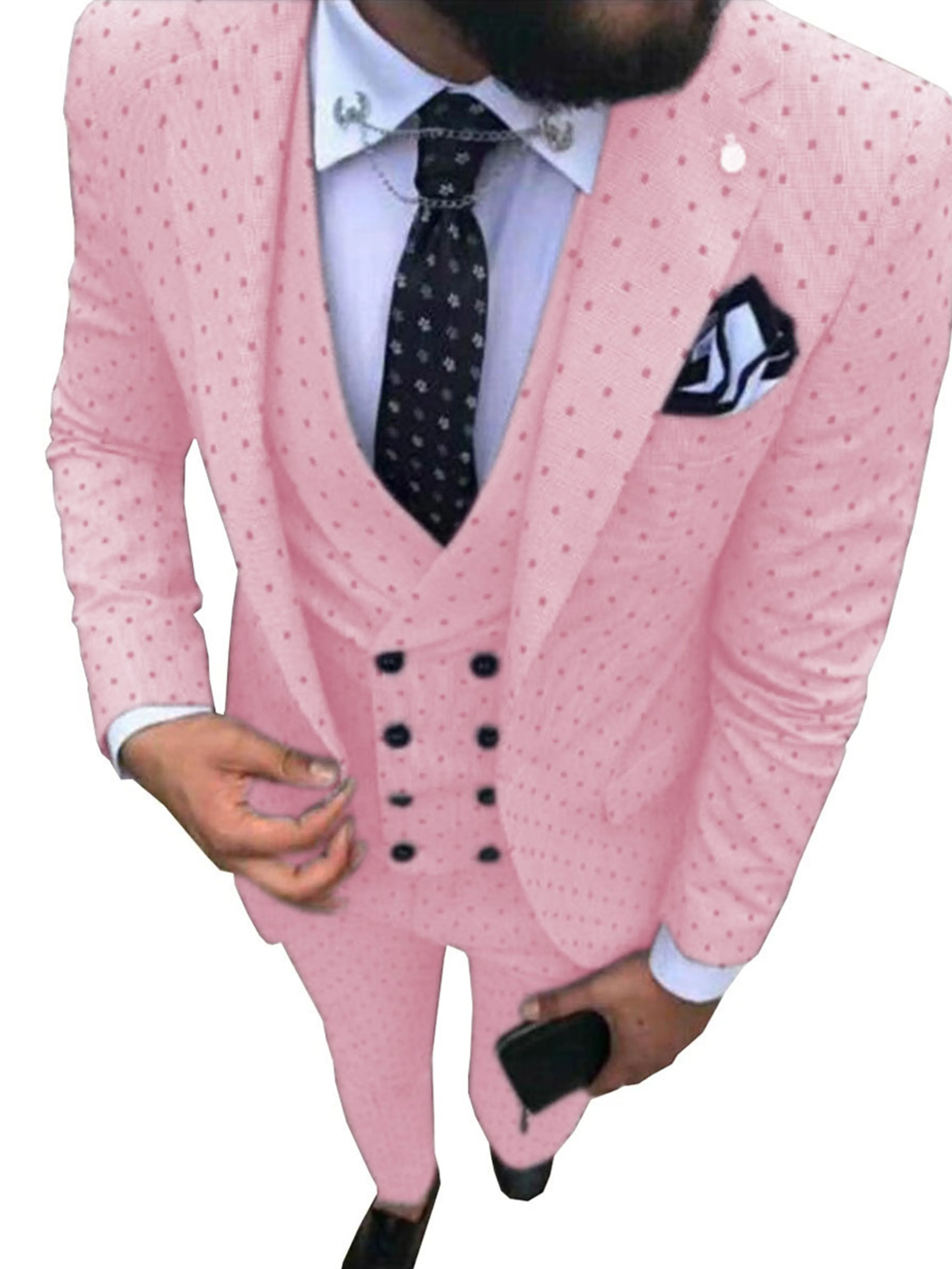 Trendy Men's 3 Pieces Causal Party Suits