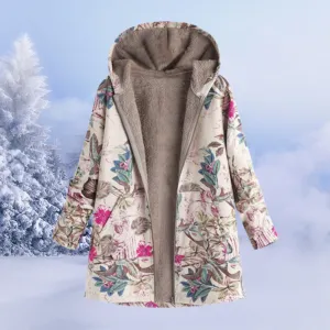 Tricia – Reversible Women’s Fleece Hoodie Jacket
