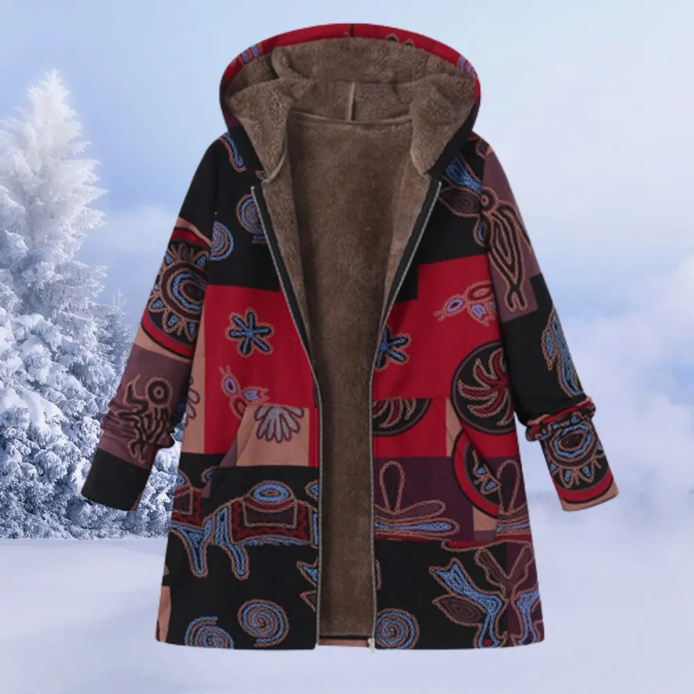 Tricia – Reversible Women’s Fleece Hoodie Jacket