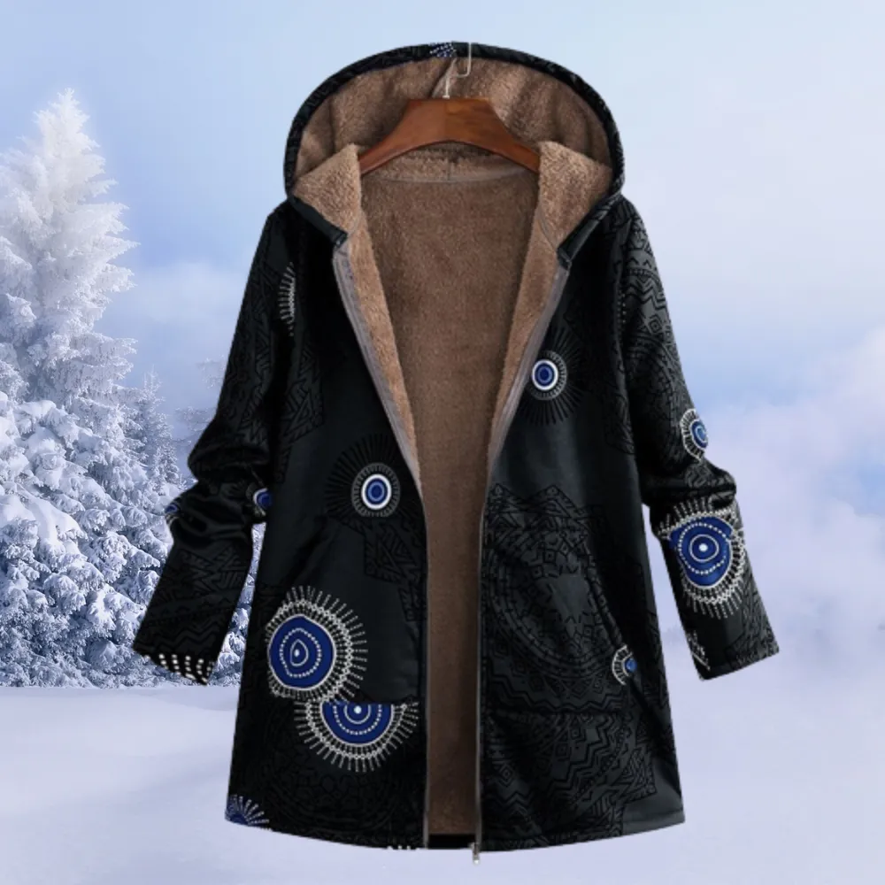 Tricia – Reversible Women’s Fleece Hoodie Jacket