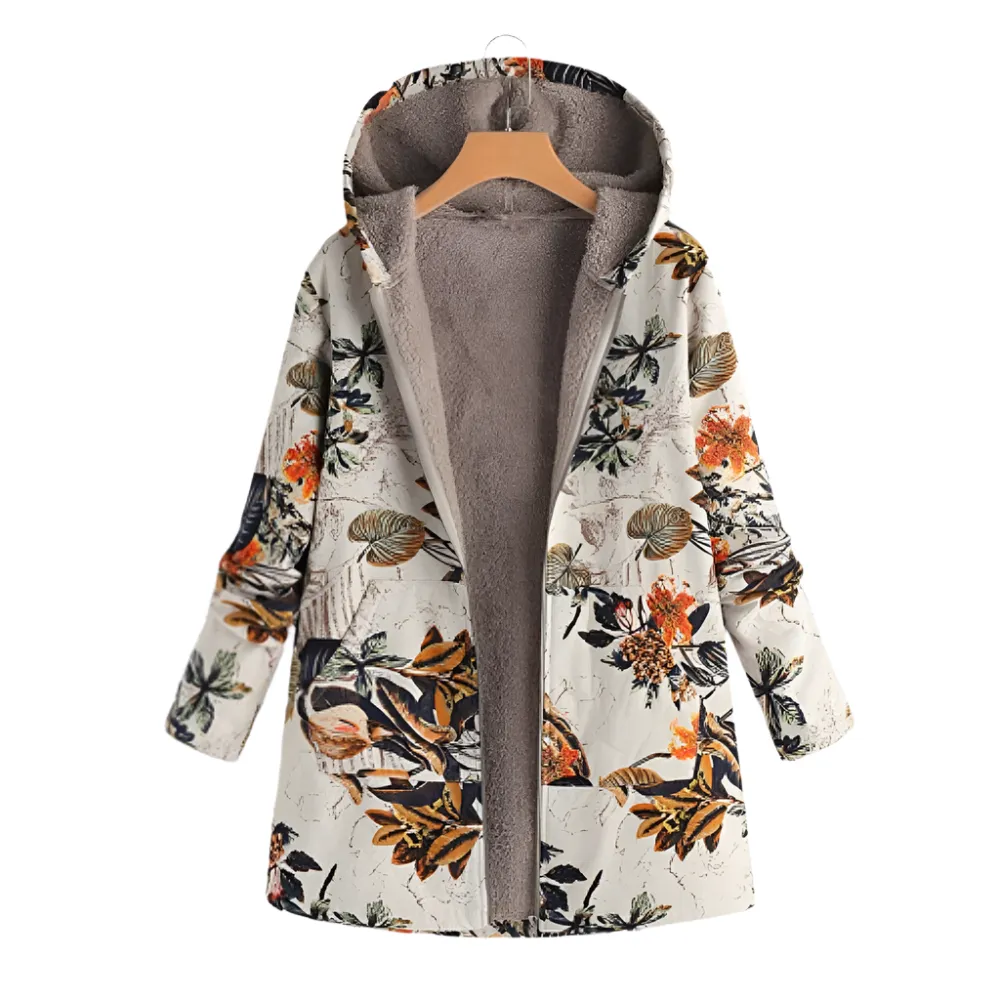 Tricia – Reversible Women’s Fleece Hoodie Jacket
