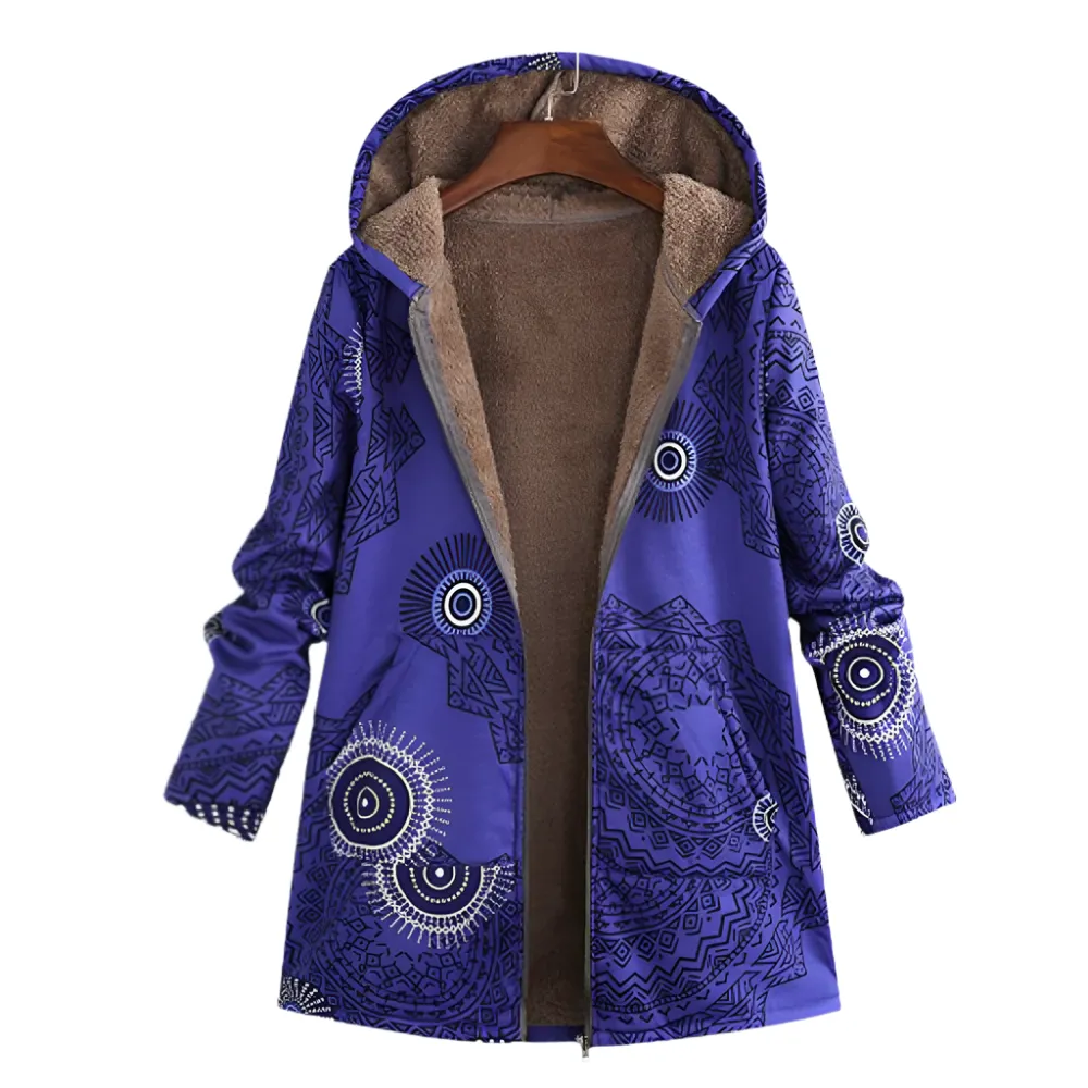 Tricia – Reversible Women’s Fleece Hoodie Jacket