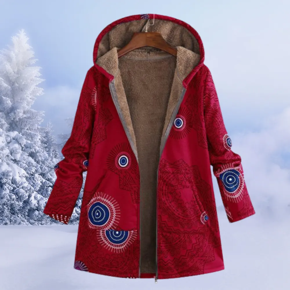 Tricia – Reversible Women’s Fleece Hoodie Jacket
