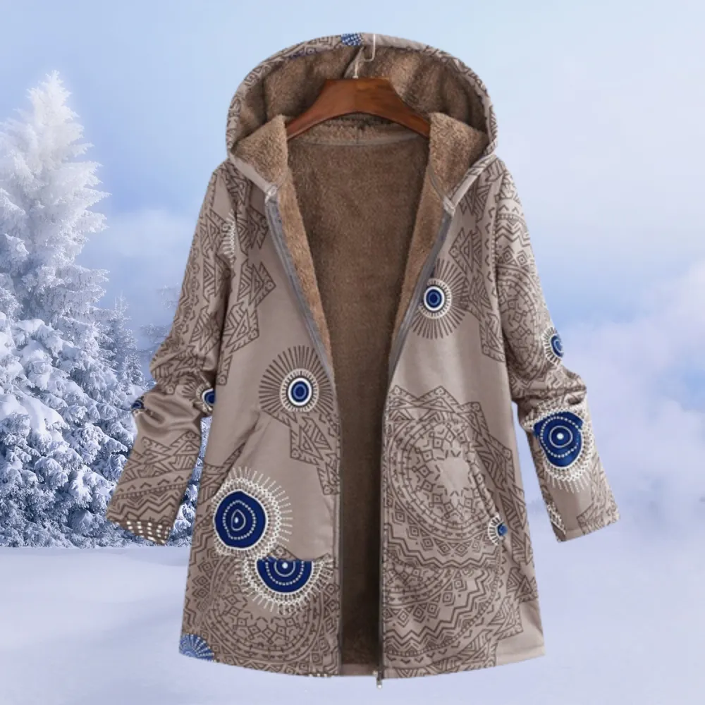 Tricia – Reversible Women’s Fleece Hoodie Jacket
