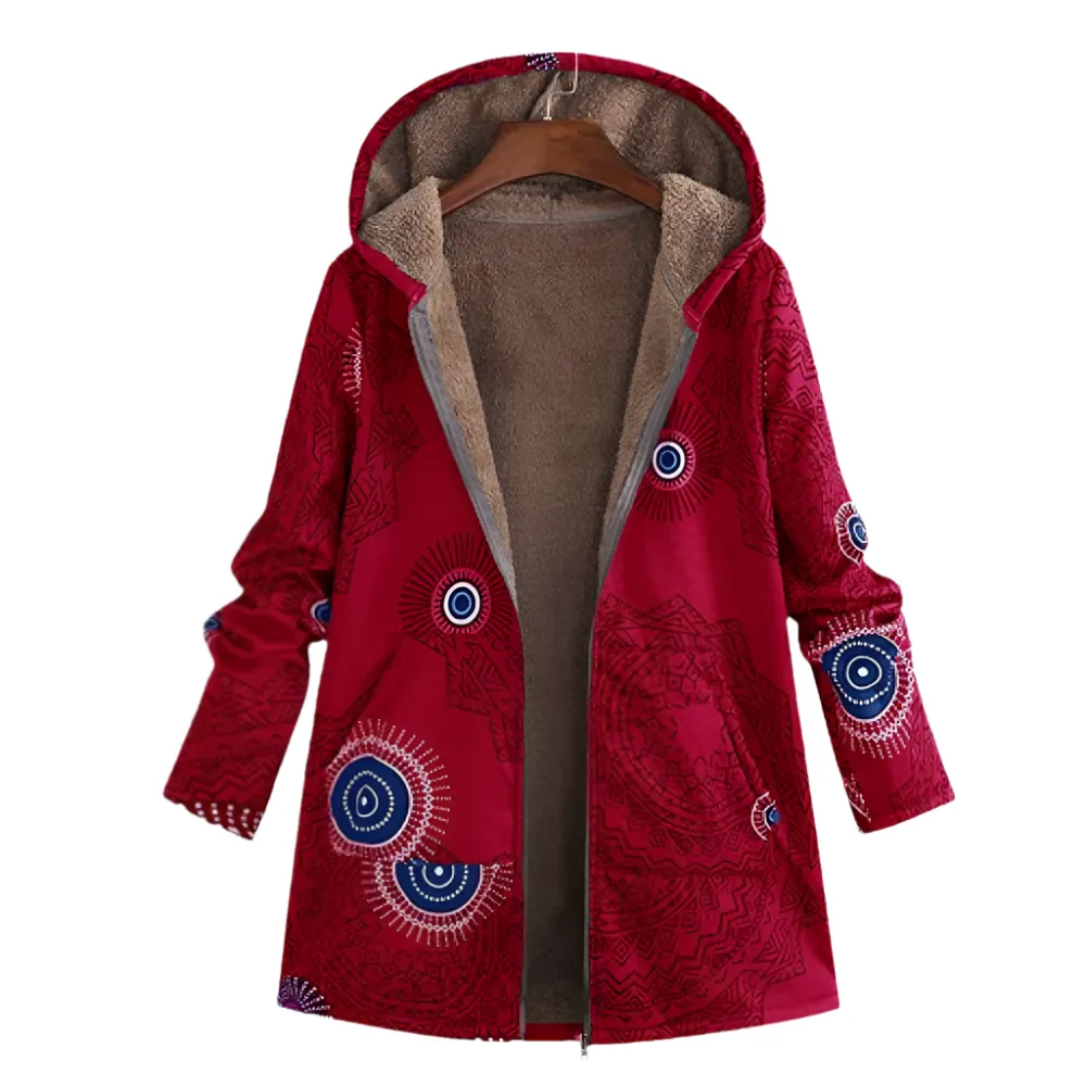 Tricia – Reversible Women’s Fleece Hoodie Jacket