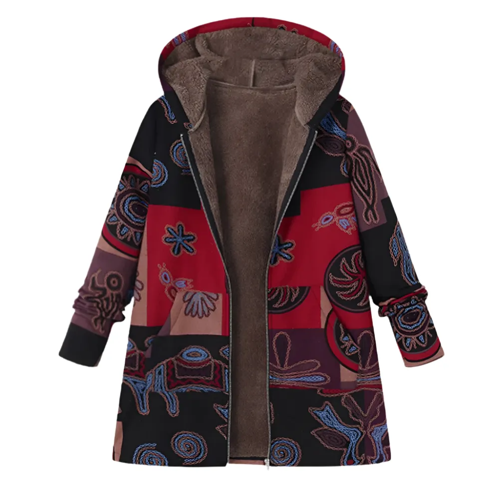 Tricia – Reversible Women’s Fleece Hoodie Jacket