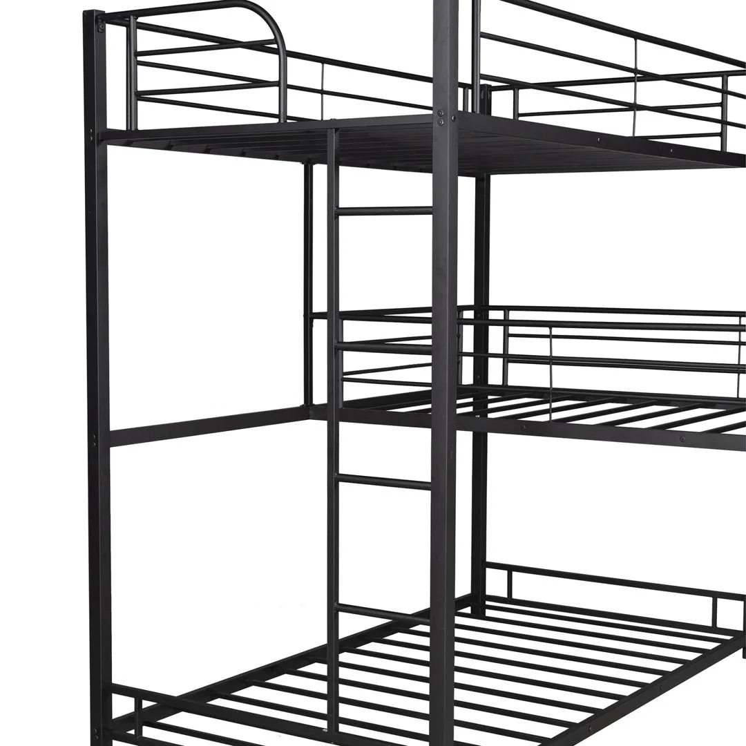 Triple L-shaped Metal Triple Twin Size Bunk Bed Isabelle & Max™