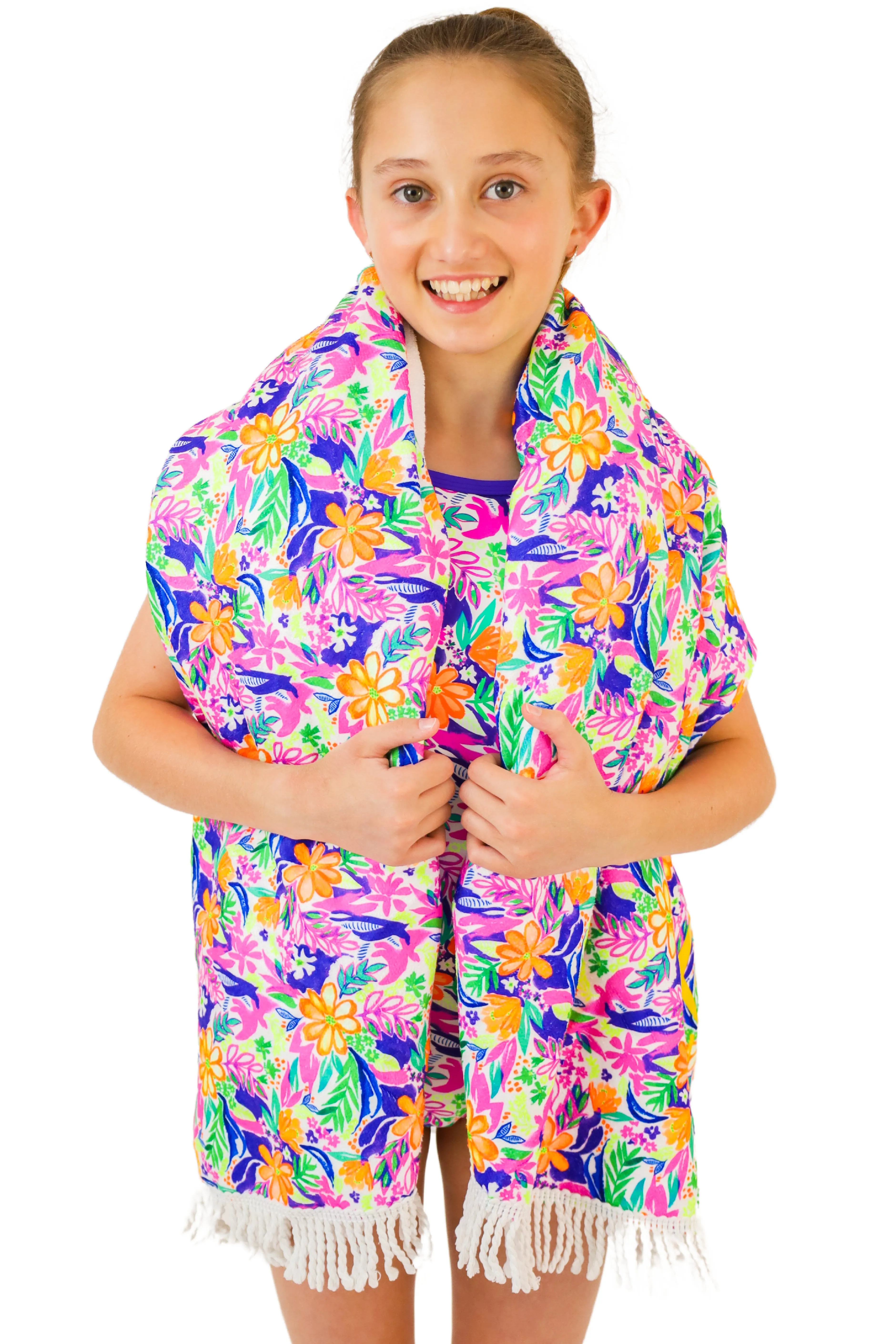 Tropical - Round Beach Towels