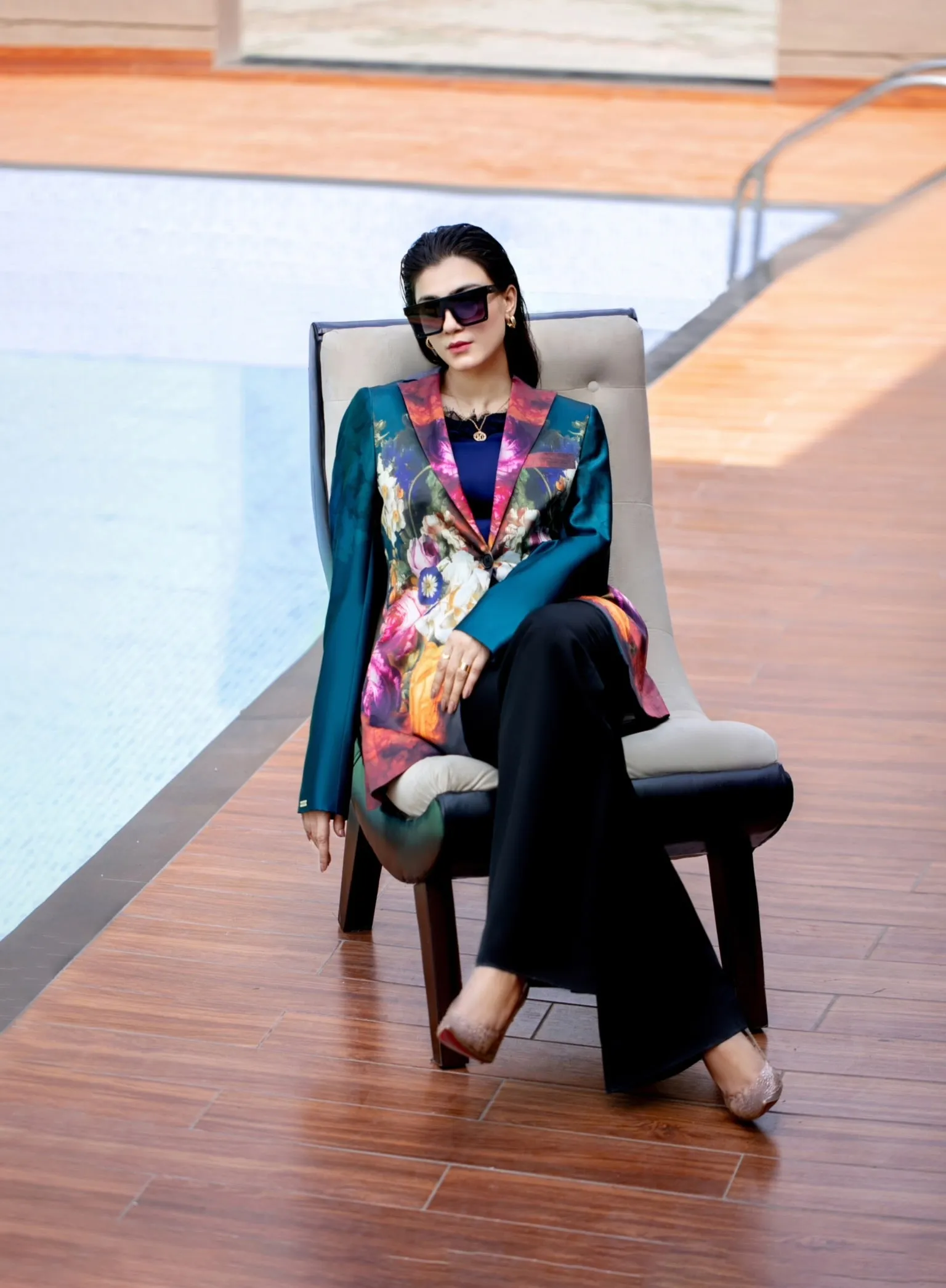 Venus - Structured Silk Blazer