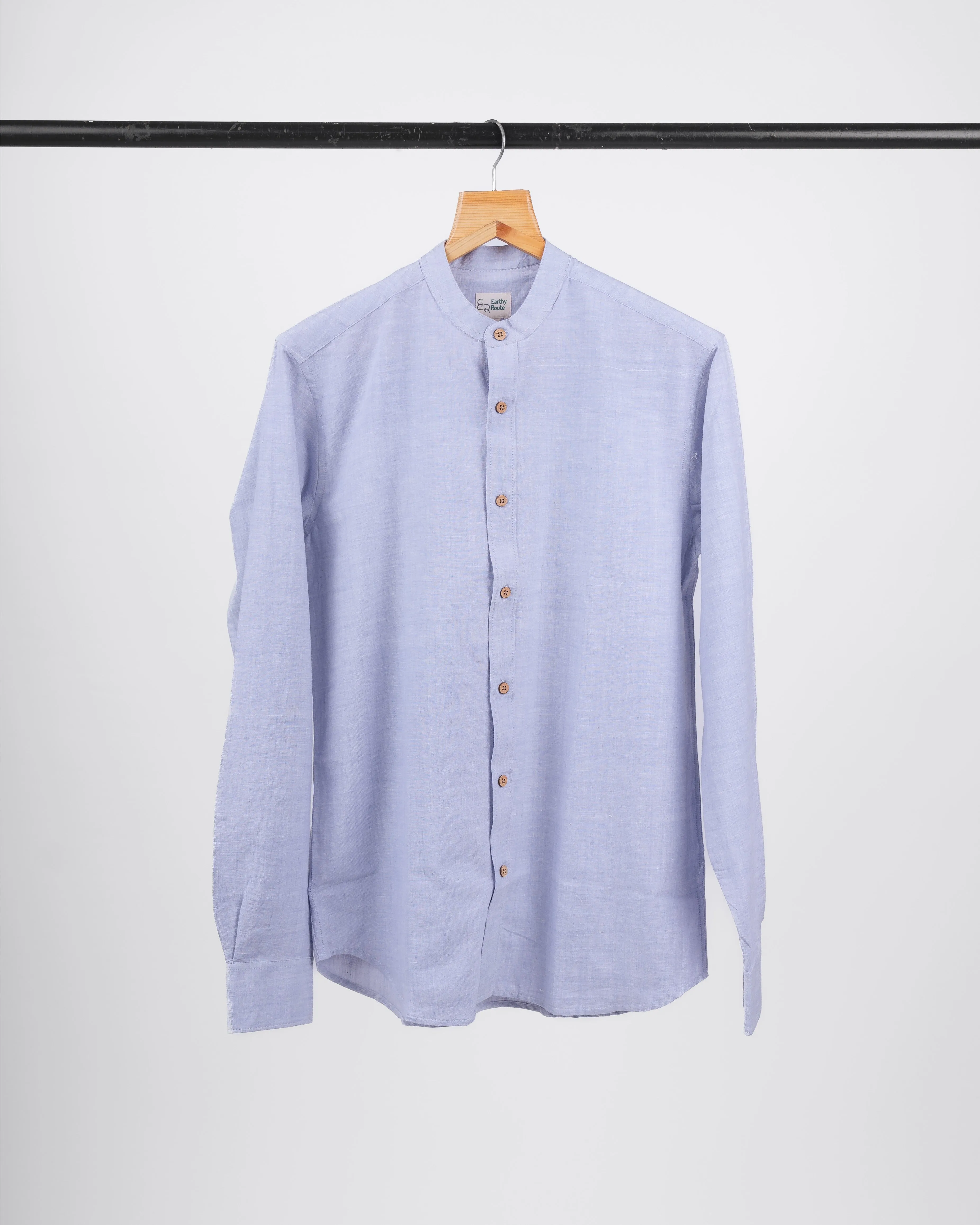 Violet Haze · Mandarin Collar Shirt