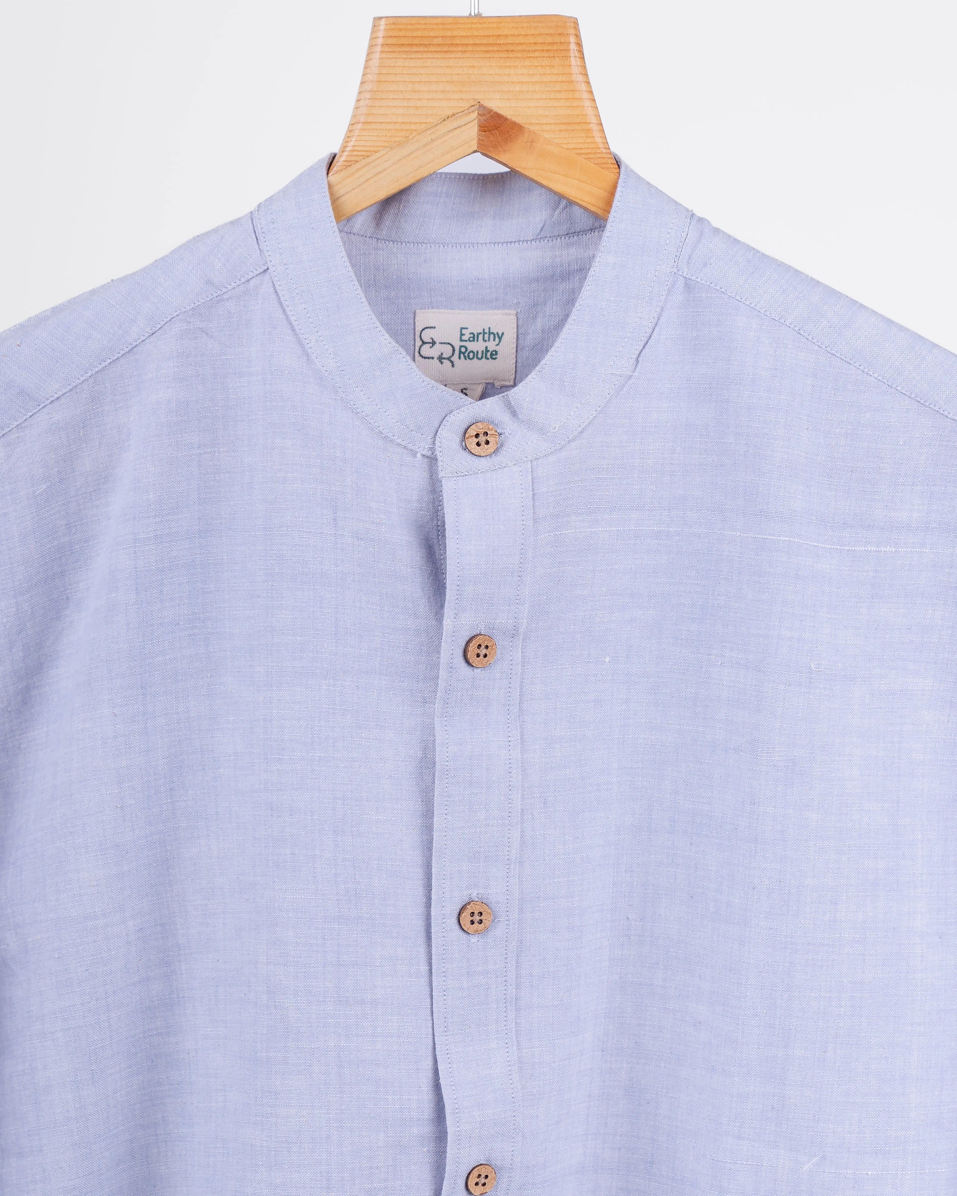 Violet Haze · Mandarin Collar Shirt
