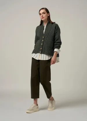Weekender Cardi - Navy Grass Fleck