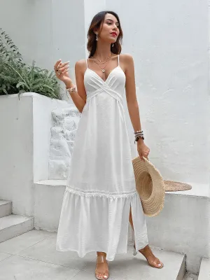 White Strappy Maxi Dress