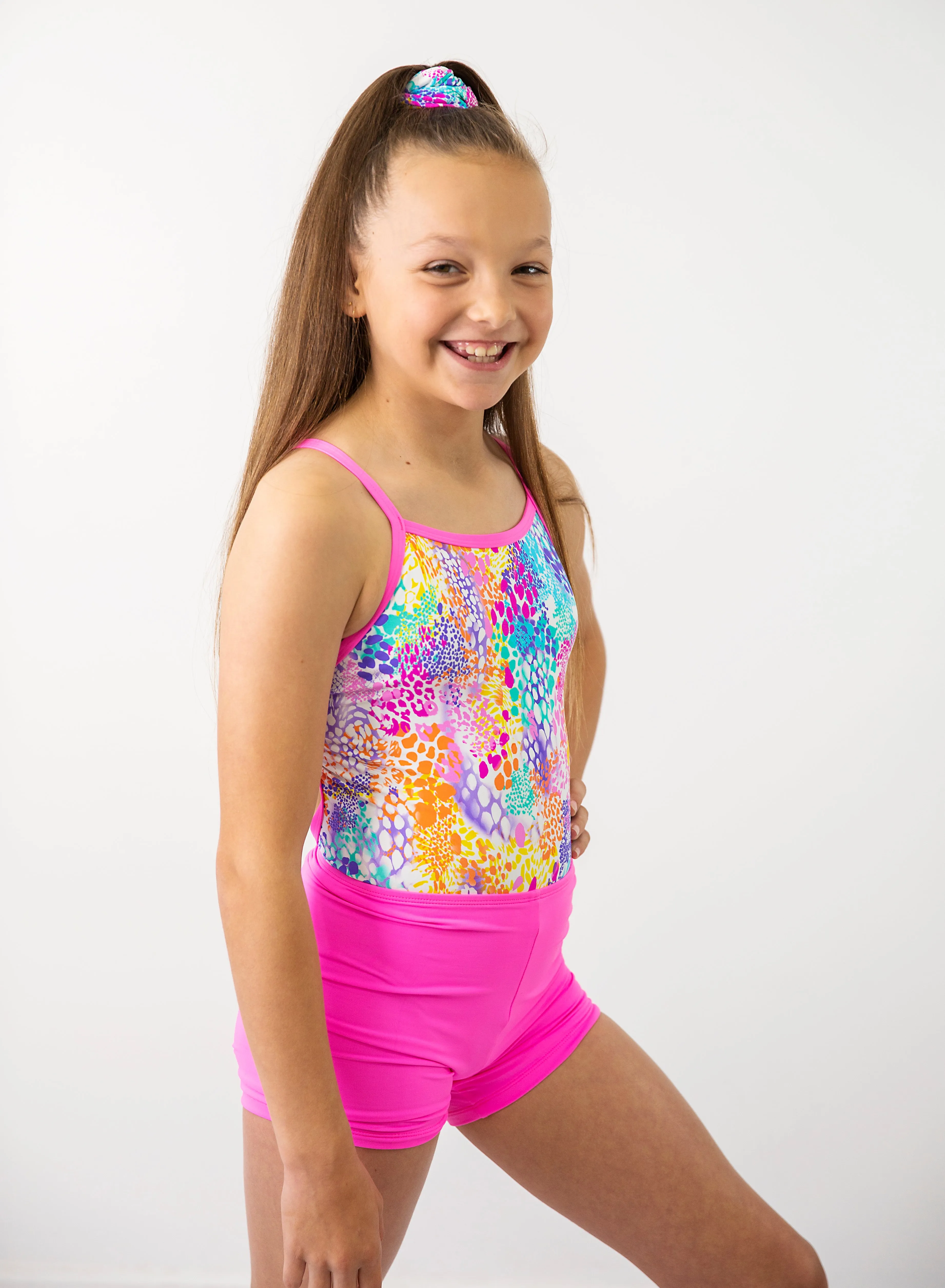 Wild Animal Strappy Leotard Swimwear