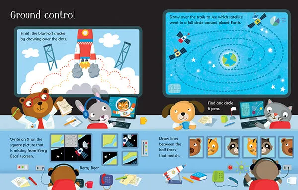 Wipe-Clean Space Activities