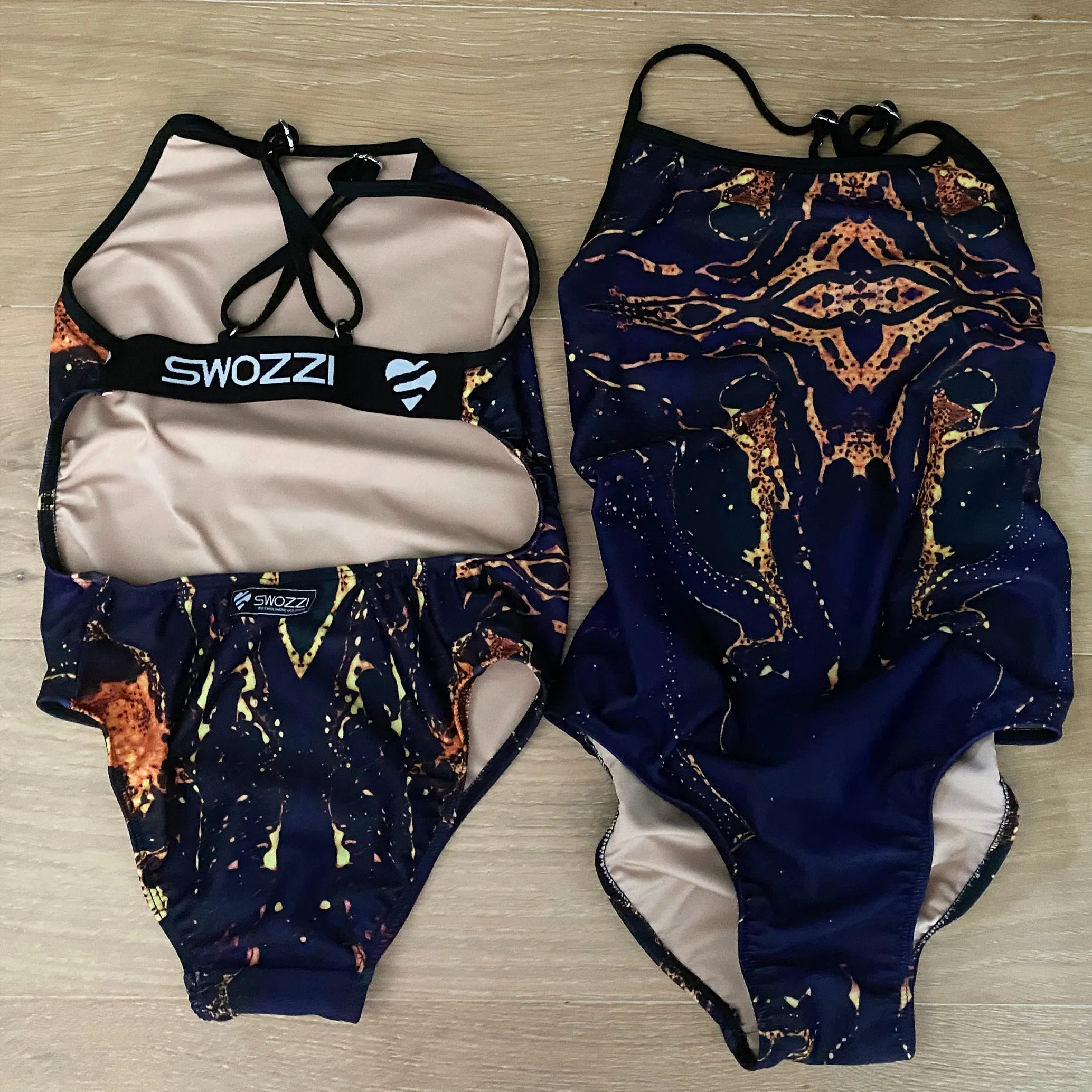 Women's One Piece Elastic Strap Back Galaxy Glow