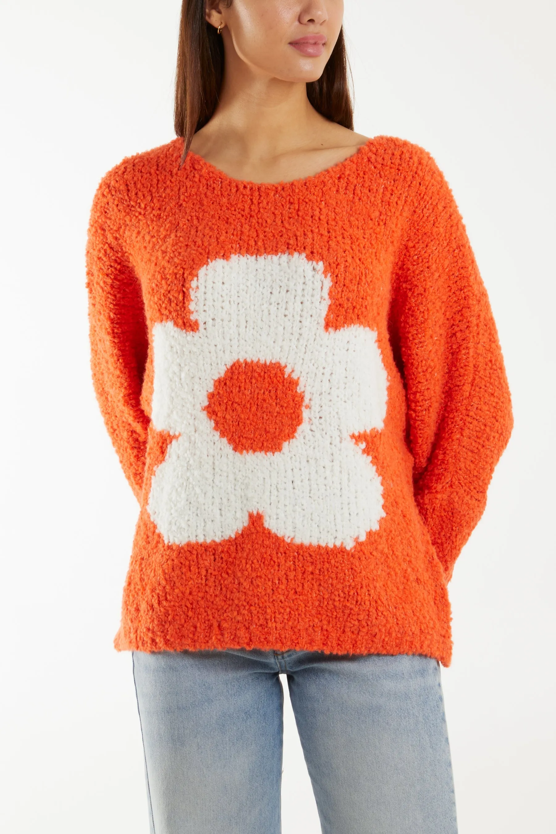 Wool Blend Daisy Boucle Super Soft Knit