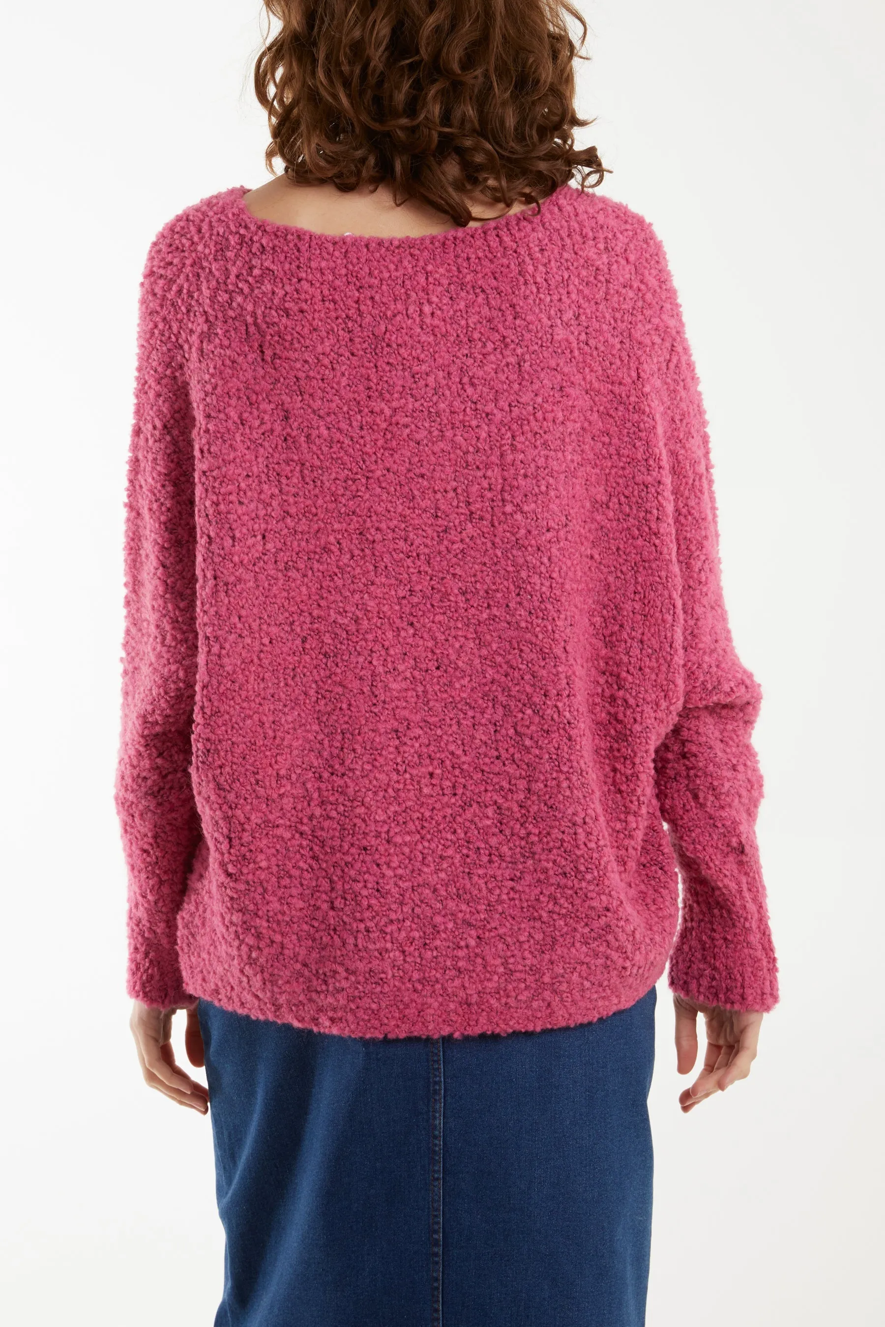 Wool Blend Daisy Boucle Super Soft Knit