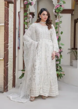 ZNDR-05 - Offwhite - Readymade Chiffon Design 2025